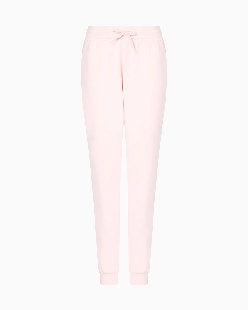 Armani Exchange - Scuba fabric jogger pants, Woman, Pink, Size: