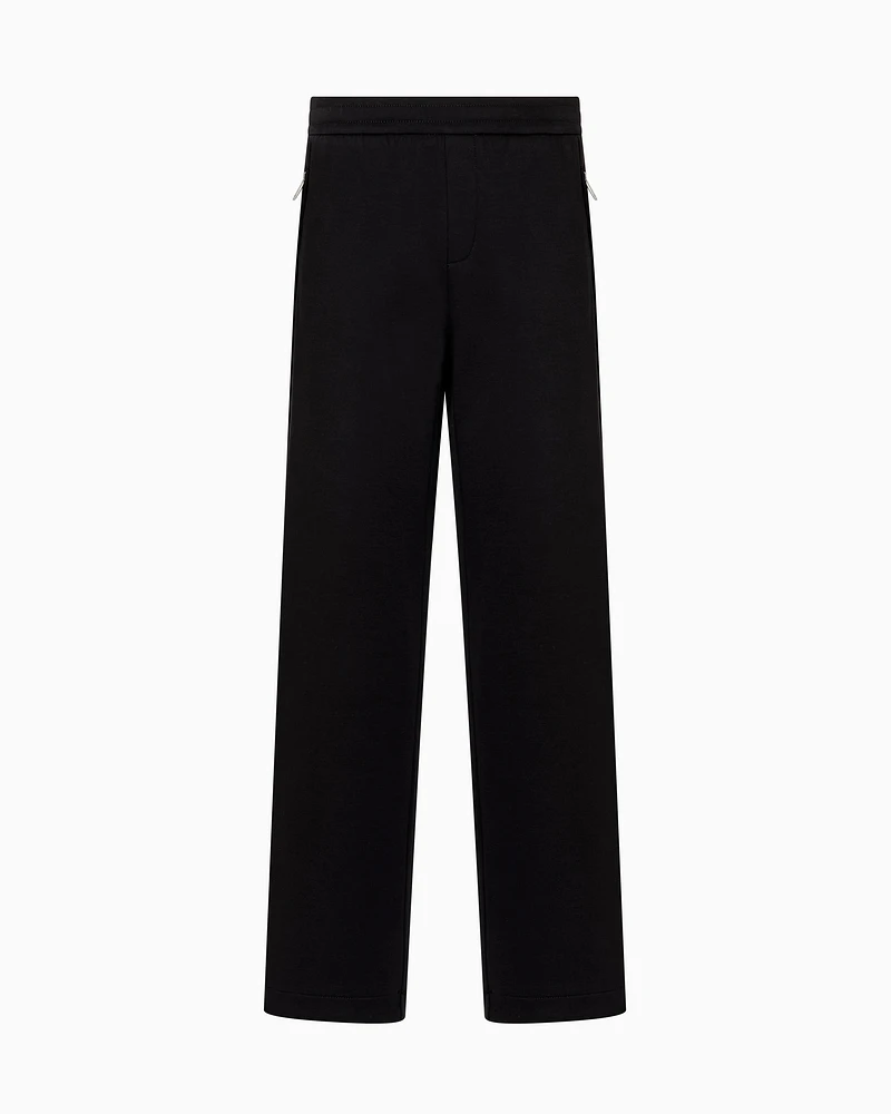 Armani Exchange - Bonded Stretch Fleece Joggers, Man, Black, Size: