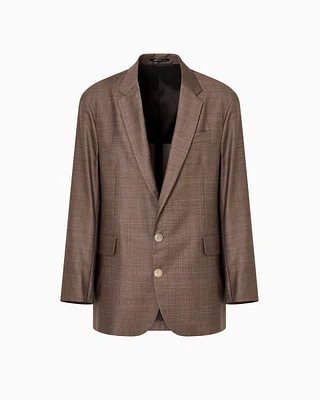 Emporio Armani - Formal Jackets, Man, Beige, Size: