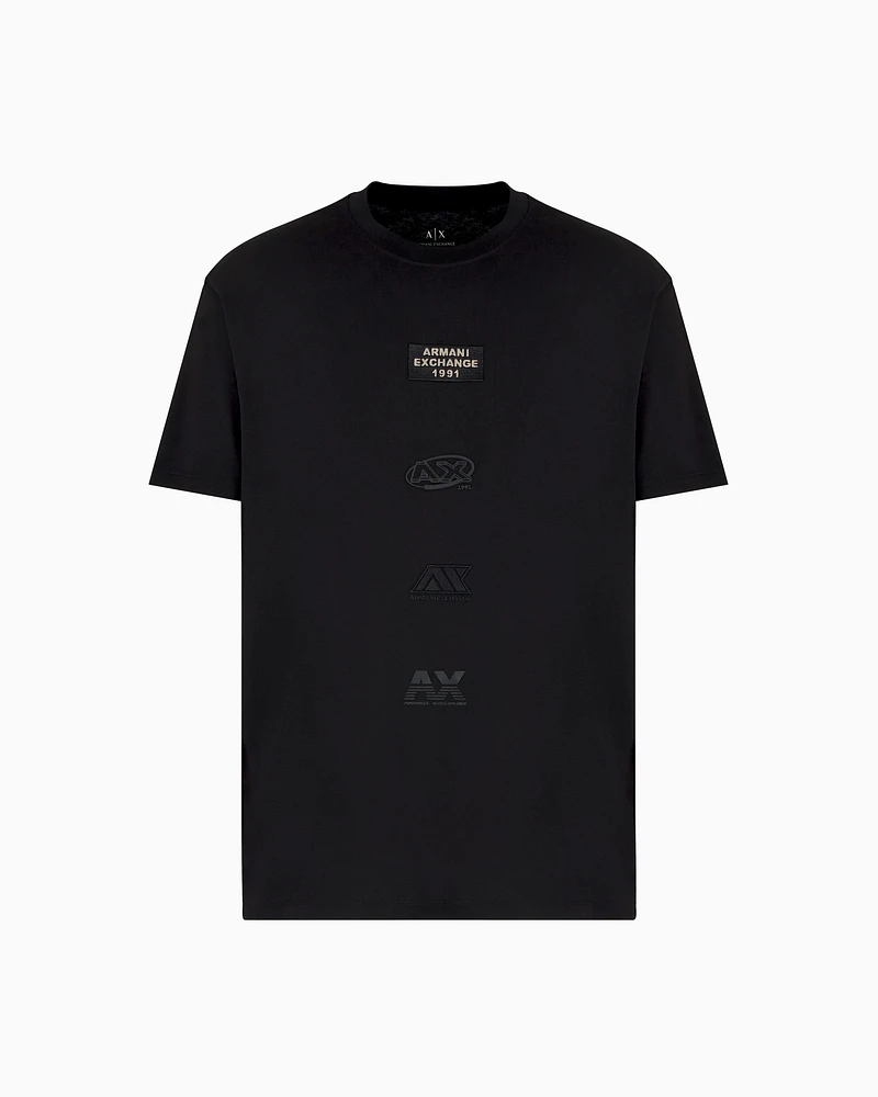 Armani Exchange - ASV Regular Fit T-Shirt, Man, Black, Size: