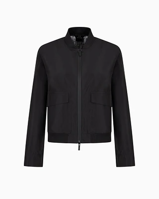 Armani Exchange - Blouson with zip and pockets, Woman, Black, Size: