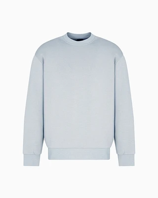 Armani Exchange - Crewneck cotton blend sweatshirt, Man, Grey, Size: