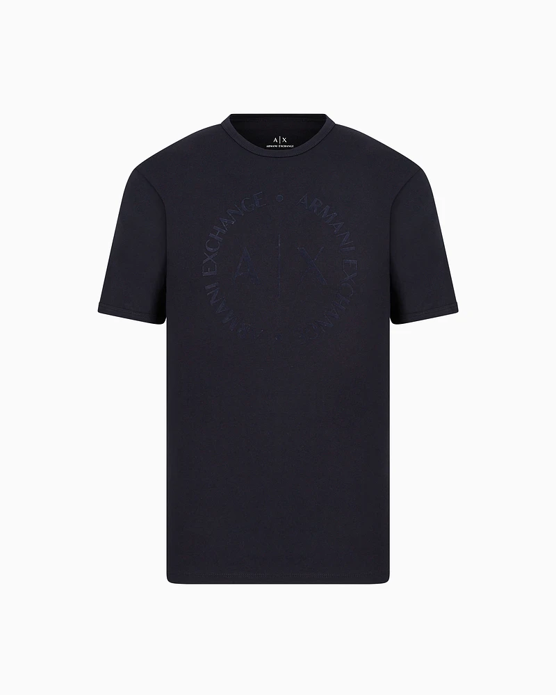 Armani Exchange - Regular fit jersey T-shirt, Man, Navy Blue, Size: