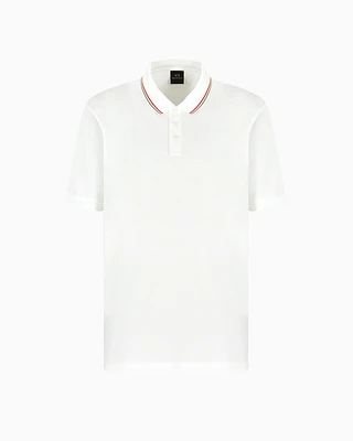 Armani Exchange - Regular fit polo shirt mercerised cotton, Man, White, Size: