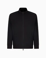 Armani Exchange -  Full zip sweatshirt with logo bands, Man, Black, Size: