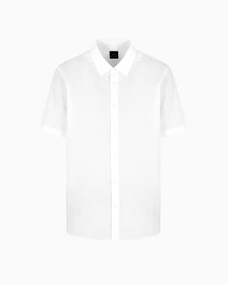 Armani Exchange - Regular fit short sleeve shirt, Man, White, Size: