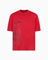 Armani Exchange - Regular fit jersey t-shirt, Man, Red, Size: