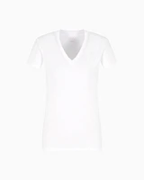Armani Exchange - Slim Fit T-Shirts, Woman, White, Size: