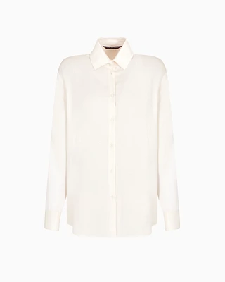 Armani Exchange - Viscose shirt, Woman, White, Size: