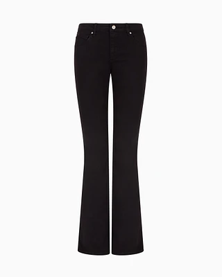 Armani Exchange - Flared fit jeans stretch denim, Woman, Black, Size: