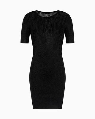 Armani Exchange - Knitted sheath dress, Woman, Black, Size: