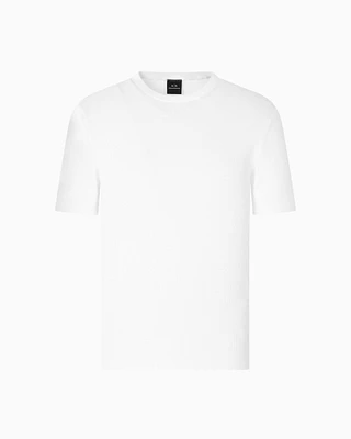 Armani Exchange - Cotton crew neck sweater, Man, White, Size: