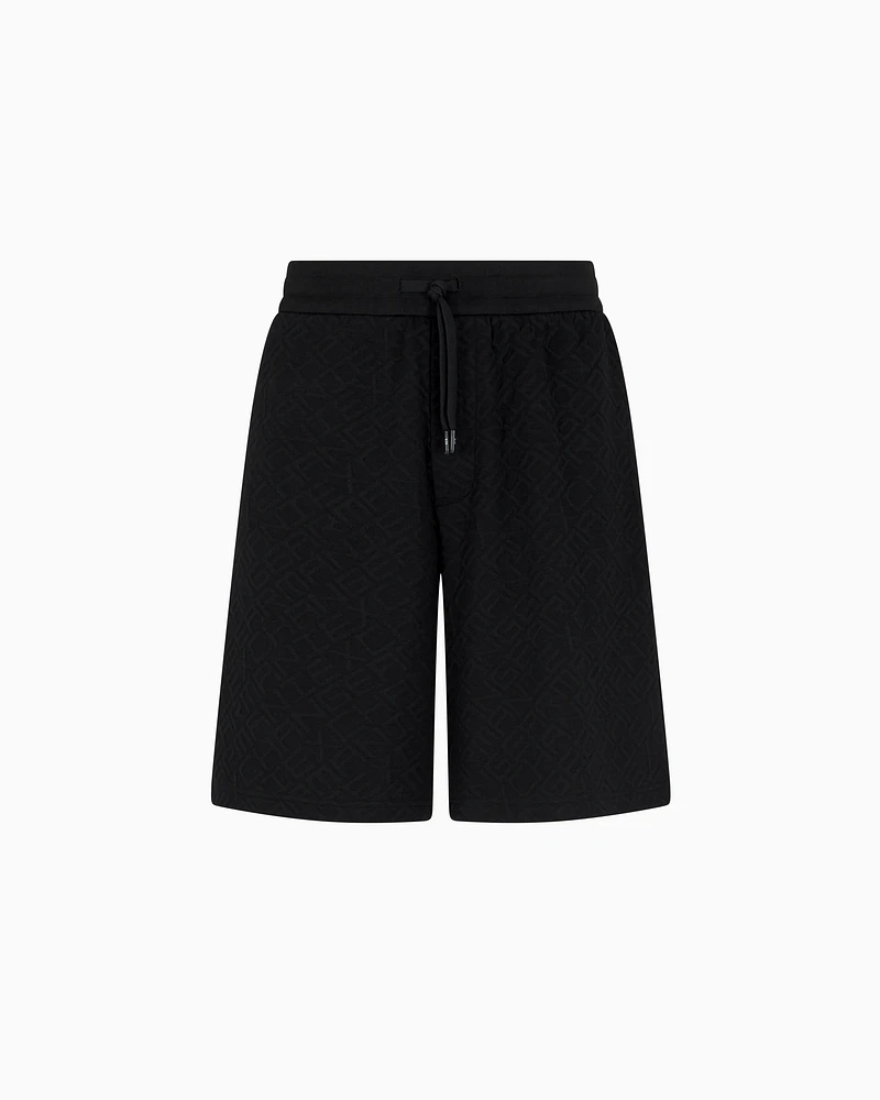 Armani Exchange - Basic Bermuda stretch fabric, Man, Black, Size: