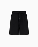 Armani Exchange - Basic Bermuda stretch fabric, Man, Black, Size: