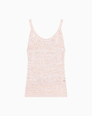 Armani Exchange - Boucle effect knitted top, Woman, Pink, Size:
