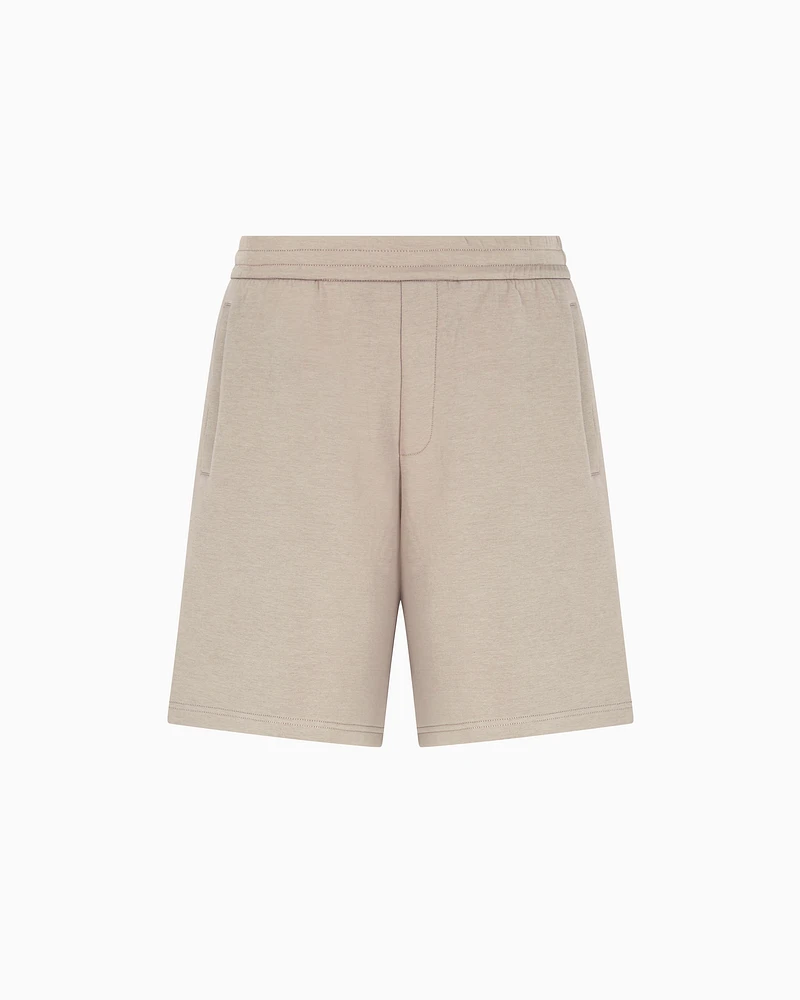 Armani Exchange - Basic Bermuda in stretch fabric, Man, Beige, Size: L
