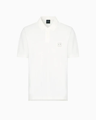 Armani Exchange - Regular fit pique polo, Man, White, Size: