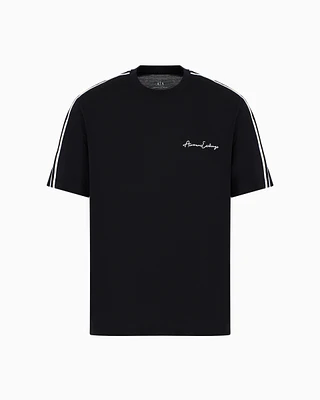 Armani Exchange - Logo Signature Crewneck T-Shirt, Man, Black, Size: