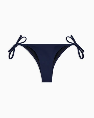 Armani Exchange - Bikini bottom with Blue Edition ASV logo, Woman, Navy Blue, Size: