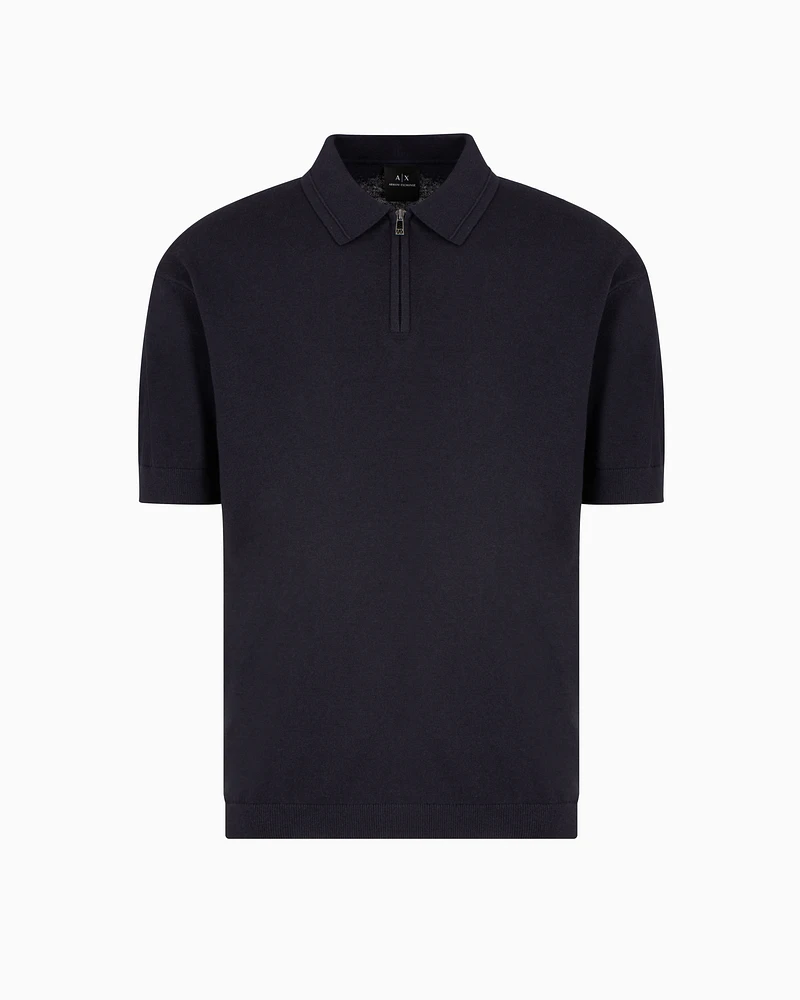 Armani Exchange - Knitted Tops, Man, Navy_blue, Size: