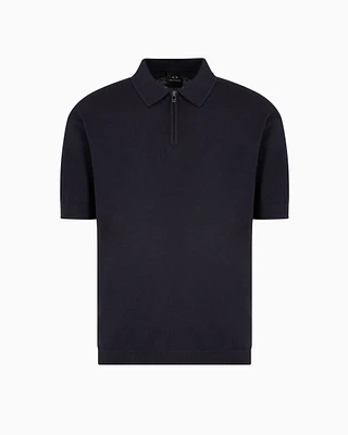 Armani Exchange - Knitted Tops, Man, Navy_blue, Size: