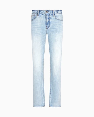 Armani Exchange -  J13 slim fit jeans cotton denim, Man, Blue, Size: