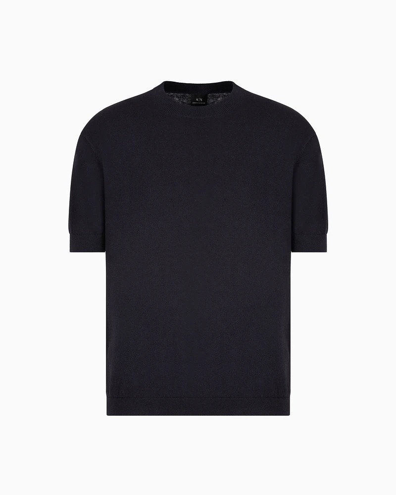 Armani Exchange - Knitted Tops, Man, Navy_blue, Size: