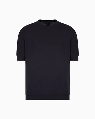 Armani Exchange - Knitted Tops, Man, Navy_blue, Size: