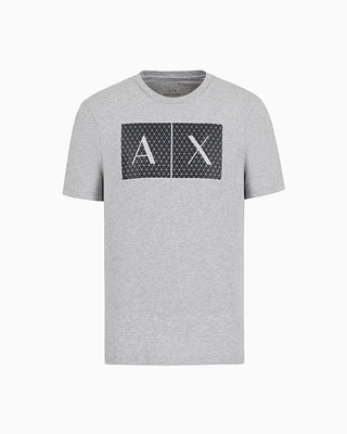 Armani Exchange -  Slim fit jersey T-shirt with logo, Man, Grey, Size:
