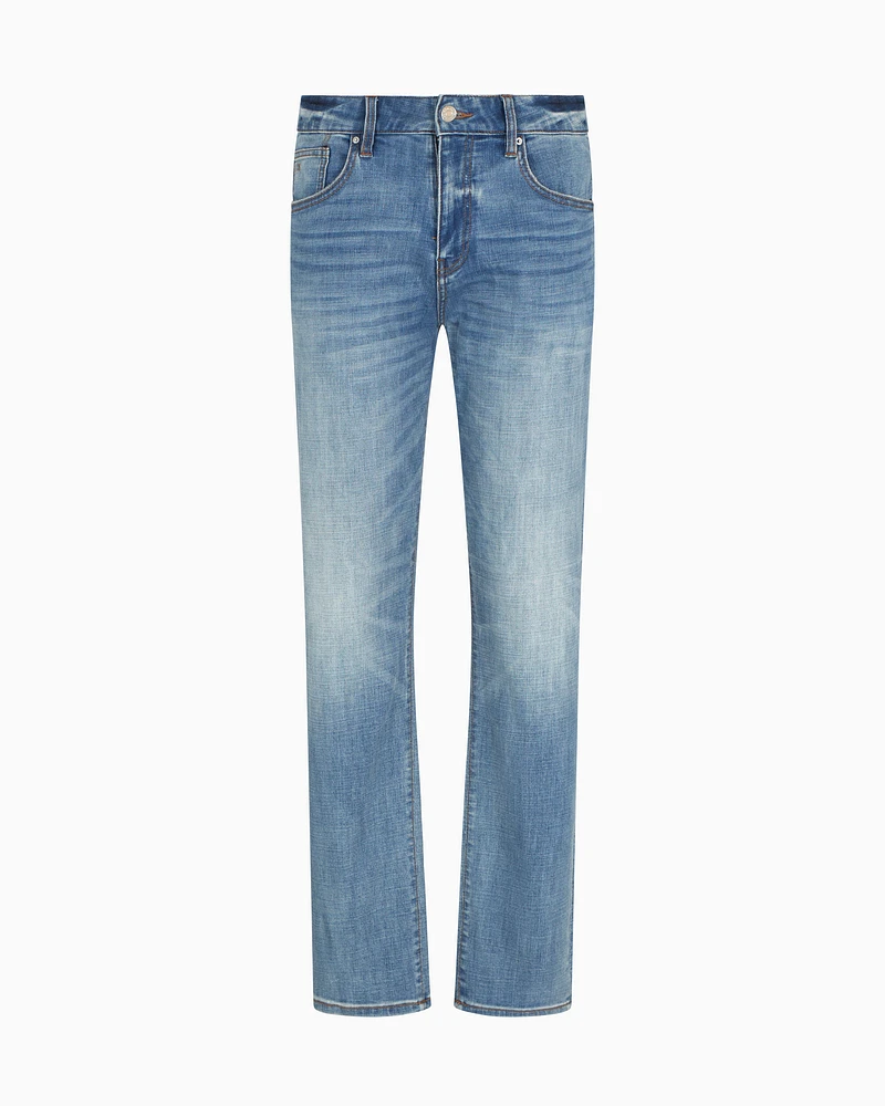 Armani Exchange - J13 slim fit jeans cotton denim, Man, Blue, Size: