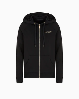 Armani Exchange - Hoodie with logo, Woman, Black, Size:
