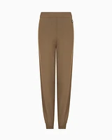 Armani Exchange - ASV Knitted Pants, Woman, Brown, Size: