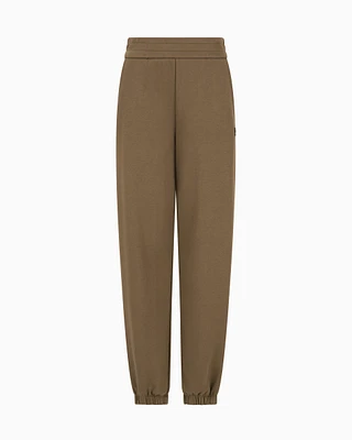 Armani Exchange - ASV Organic Cotton Blend Jogger Pants, Woman, Brown, Size: