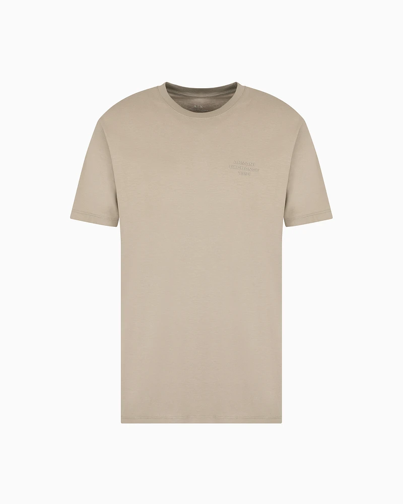 Armani Exchange - Regular fit basic t-shirt, Man, Beige, Size: