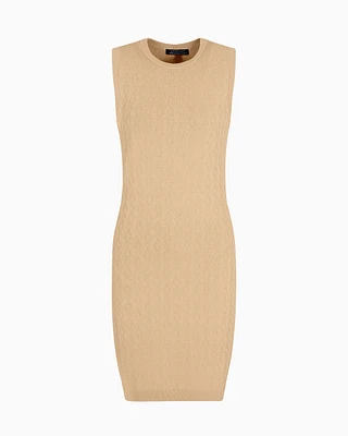 Armani Exchange - Sheath dress with allover logo, Woman, Camel, Size: