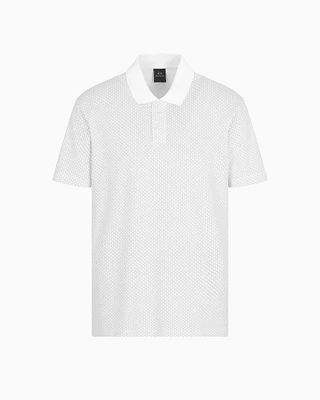 Armani Exchange - Regular fit polo shirt stretch jersey, Man, White, Size: