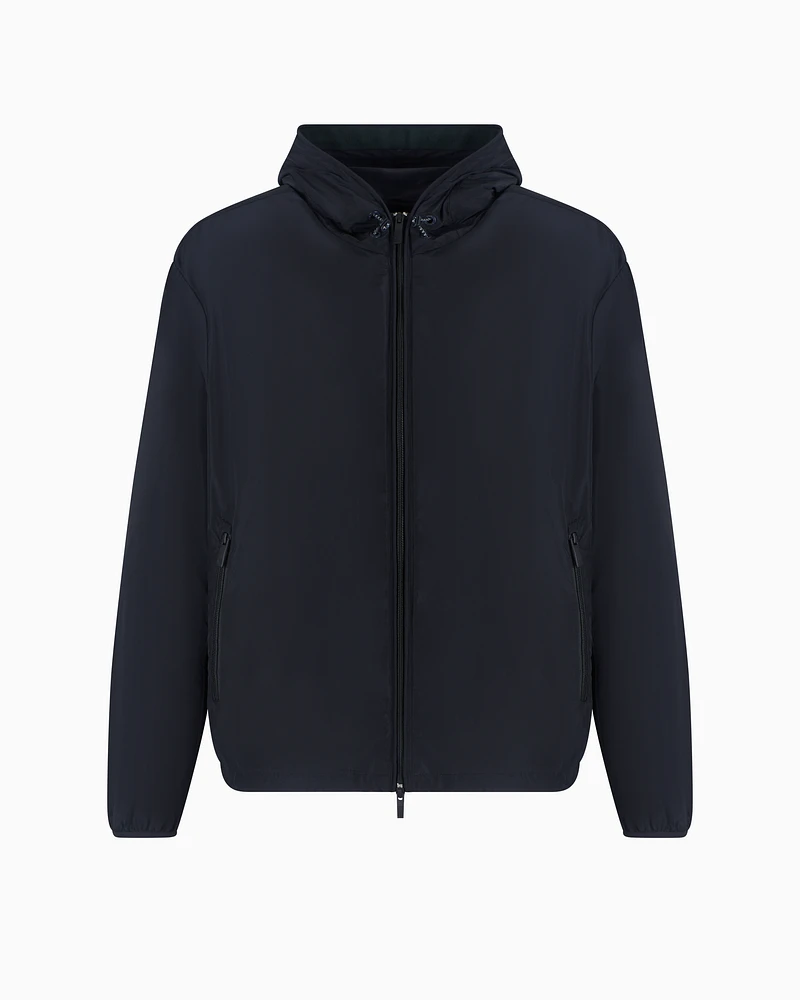 Armani Exchange - Jacket with hood and pockets, Man, Navy_blue, Size: