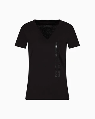 Armani Exchange - Slim Fit T-Shirts, Woman, Black, Size: