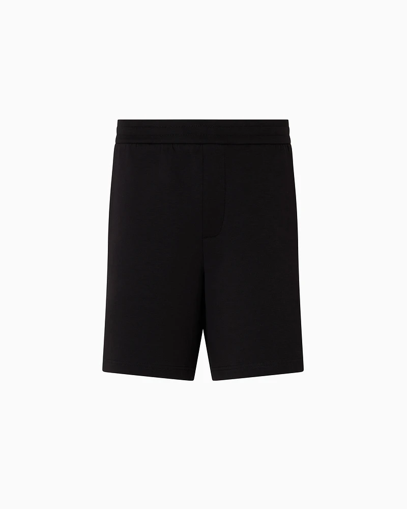 Armani Exchange - Basic Bermuda stretch fabric, Man, Black, Size: