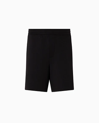 Armani Exchange - Basic Bermuda stretch fabric, Man, Black, Size: