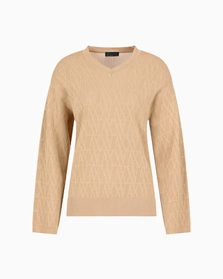 Armani Exchange - Jumpers, Woman, Beige, Size:
