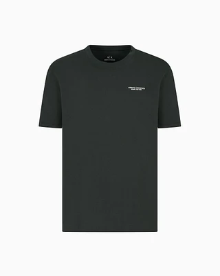 Armani Exchange - Regular fit T-shirt with logo , Man, Green, Size: