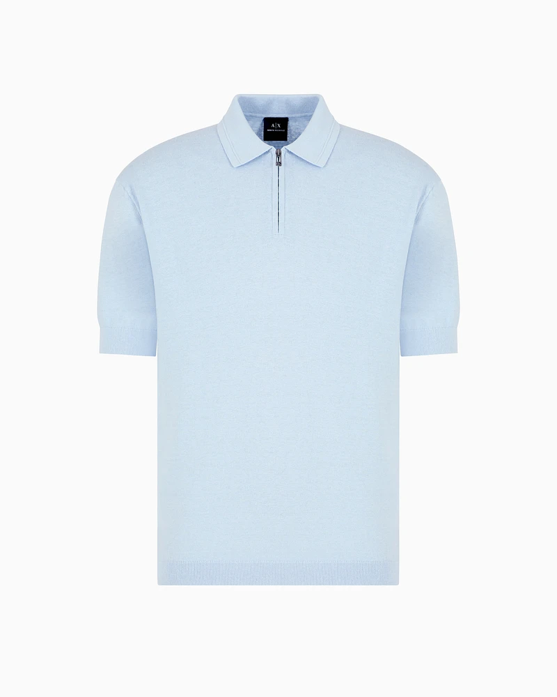 Armani Exchange - Knitted Tops, Man, Light Blue, Size: