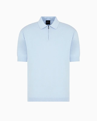 Armani Exchange - Knitted Tops, Man, Light Blue, Size: