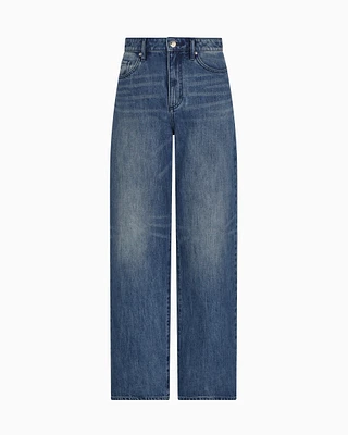 Armani Exchange - Relaxed fit jeans indigo denim, Woman, Blue, Size: