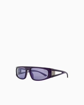 Armani Exchange - Irregular-shaped sunglasses, Unisex, Purple, Size: 59L