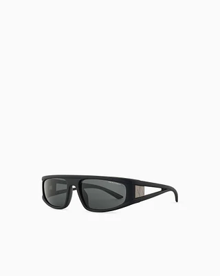 Armani Exchange - Irregular-shaped sunglasses, Unisex, Grey, Size: 59L