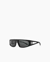 Armani Exchange - Irregular-shaped sunglasses, Unisex, Grey, Size: 59L