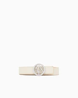 Armani Exchange - Logo buckle belt, Woman, Camel, Size: