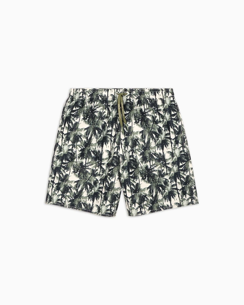 Armani Exchange - Patterned boxer costume, Man, Green, Size:
